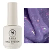 Гель рідкий для зміцнення нігтів з пластівцями світловідбиваючий, 15 мл №24 Liquid Gel SAGA Professional - 1