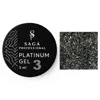 Гель-фарба з поталлю, 5 мл Колір: Срібний, металік №03 Platinum Gel SAGA Prpfessional - 1