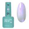 Топ SILLER Professional Perl Top №01 Фіолетовий з перлинним ефектом, 8 мл   - 1