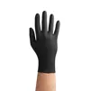 Рукавички нітрилові, нестерильні, неприпудрені, розмір M (100 шт), колір: ЧОРНИЙ easyCARE nitrile black ZARYS - 2