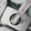 Гель-лак SAGA Professional Gel Polish Crystal Cat №01 Бежево-сріблястий нюд з ефектом котячого ока, 10 мл  - 1