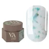 Гель для нарощування VALERI Builder Gel Flower №06 Молочний із зеленими сухоцвітами, 15 мл - 1