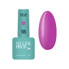 Гель-лак 3в1 однофазний SILLER Professional One-step Easy Gel Polish №18 Фіолетовий неон, 8 мл - 1