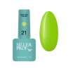 Гель-лак 3в1 однофазний SILLER Professional One-step Easy Gel Polish №21 Неоново-салатовий, 8 мл - 1