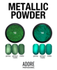 Металева хромована втирка, 0,5 г №13 Metallic Powder ADORE - 6