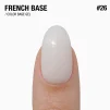 База камуфлююча з шимером ADORE French Base Shimmer №26 Salt, 15 мл - 3