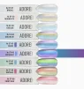 Гель-лак котяче око з перламутровим пігментом ADORE Gel Polish Satin Cat&rsquo;s Eye "ST" №06 midnight, 12 мл  - 6