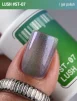 Гель-лак котяче око з перламутровим пігментом ADORE Gel Polish Satin Cat&rsquo;s Eye "ST" №07 lush, 12 мл  - 6