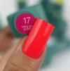 Гель-лак 3в1 однофазний SILLER Professional One-step Easy Gel Polish №17 Кораловий неон, 8 мл - 2