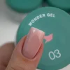 Гель для нарощування нігтів однофазний SILLER Professional Wonder Gel One Phase №003 Молочно-рожевий, 30 мл  - 2