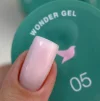 Гель для нарощування нігтів однофазний SILLER Professional Wonder Gel One Phase №005 Світло-рожевий, 30 мл  - 2