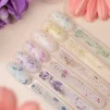 Гель для нарощування VALERI Builder Gel Flower №02 Молочний із фіолетовими сухоцвітами, 15 мл - 5