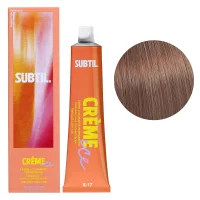 8/17 Стійка крем-фарба для волосся, 60 мл CREME Permanent Hair Color SUBTIL (світлий блондин попелясто-коричневий)