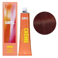 5/4 Стійка крем-фарба для волосся, 60 мл CREME Permanent Hair Color SUBTIL (світло-коричневий мідний)