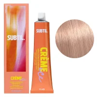 11/01 Стійка крем-фарба для волосся, 60 мл CREME Permanent Hair Color SUBTIL (найсвітліший блондин натурально-попелястий)