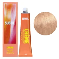 11/31 Стійка крем-фарба для волосся, 60 мл CREME Permanent Hair Color SUBTIL (найсвітліший блондин золотисто-попелястий)