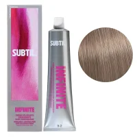 9/2 Безаміачна стійка крем-фарба для волосся, 60 мл Permanent Hair Color INFINITE SUBTIL (дуже світлий блондин фіолетовий)