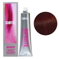 6/45 Безаміачна стійка крем-фарба для волосся, 60 мл Permanent Hair Color INFINITE SUBTIL (темний блондин мідно--махагоновий)