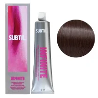 5/71 Безаміачна стійка крем-фарба для волосся, 60 мл Permanent Hair Color INFINITE SUBTIL (світло-коричневий каштаново-попелястий)