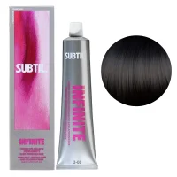 3/00 Безаміачна стійка крем-фарба для волосся, 60 мл Permanent Hair Color INFINITE SUBTIL (темно-коричневий натуральний інтенсивний)