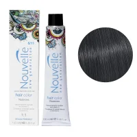 5/11 Крем-фарба для волосся перманентна, 100 мл Hair Color Nouvelle (світло-коричневий попелястий інтенсивний)