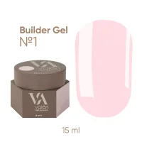 Гель для нарощування нігтів VALERI Builder Gel №001, 15 мл