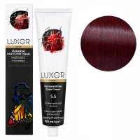 5/5 Світлий коричневий махагоновий  Стійка крем-фарба для волосся, 100мл  Permanent Hair Color Cream LUXOR Professional 