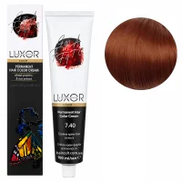 7/40 Блондин інтенсивний мідний  Стійка крем-фарба для волосся, 100мл  Permanent Hair Color Cream LUXOR Professional 