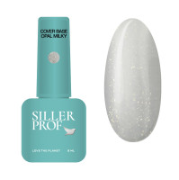 Основа молочна з шимером SILLER Proffesional Milky Opal Base, 8 мл 