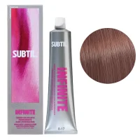 8/17 Безаміачна стійка крем-фарба для волосся, 60 мл Permanent Hair Color INFINITE SUBTIL (світлий блондин попелясто-коричневий)
