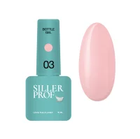 Гель рідкий для укріплення нігтів SILLER Professional Bottle Gel №03 Нюдово-рожевий, 15 мл 