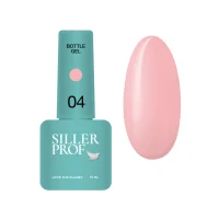 Гель рідкий для укріплення нігтів SILLER Professional Bottle Gel №04 Світлий рожевий, 15 мл 