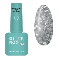 Топ світловідбивний SILLER Professional Shine Light Top No Wipe, 15 мл              