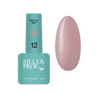 Гель рідкий для укріплення нігтів SILLER Professional Bottle Gel №12 Холодний нюд, 15 мл 