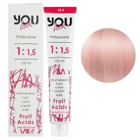 10/5 Крем-фарба стійка з фруктовими кислотами, 100 мл Permanent hair color cream You look Professional (екстрасвітлий блондин махагоновий)