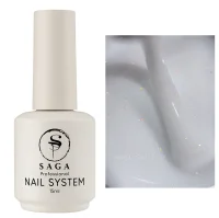Гель рідкий для зміцнення нігтів з шимером, 15 мл №22 Liquid Gel SAGA Professional