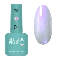 Топ SILLER Professional Perl Top №01 Фіолетовий з перлинним ефектом, 8 мл  