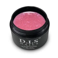 Гель моделюючий D.I.S.Nails Hard Cover CRIMSON & SHIMMER Рожевий із шиммером, 28 г