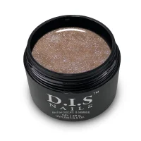 Гель моделюючий D.I.S.Nails Hard Cover DELICATE & SHIMMER Нюдово-бежевий із шиммером, 28 г