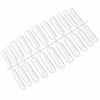 Верхні форми для нарощування нігтів Квадрат, кількість: 24 шт Square Nail Forms SAGA Professional