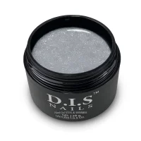 Гель моделюючий D.I.S.Nails Hard Cover STEEL & SHIMMER Сірий із шиммером, 28 г