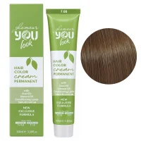 7/00 Стійка крем-фарба для волосся, 100 мл Hair Color Cream PERMANENT GLAMOUR You look Professional (блондин натурально-інтенсивний)