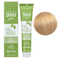9/02 Стійка крем-фарба для волосся, 100 мл Hair Color Cream PERMANENT GLAMOUR You look Professional (дуже світлий блондин натурально-перлинний)