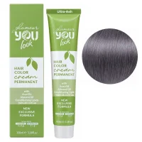 Попелястий коректор (Ultra-Ash) Стійка крем-фарба для волосся, 100 мл Hair Color Cream PERMANENT GLAMOUR You look Professional