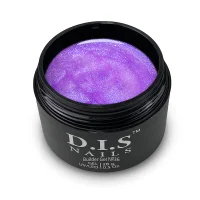 Гель моделюючий для нарощування нігтів D.I.S.Nails BUILDER GEL №036 Бузковий з глолограмним шимером, 28 г 