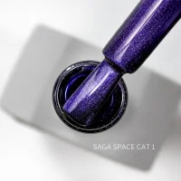 Гель-лак Saga Professional Gel Polish Space Cat №01 з ефектом котячого ока, 10 мл 