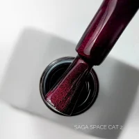 Гель-лак Saga Professional Gel Polish Space Cat №02 з ефектом котячого ока, 10 мл 