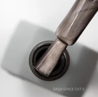 Гель-лак Saga Professional Gel Polish Space Cat №06 з ефектом котячого ока, 10 мл 