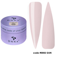 Гель для нарощування нігтів середньої густини Light Builder gel DNKa №0002 Gun,  30мл 