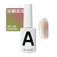Гель-лак котяче око з перламутровим пігментом ADORE Gel Polish Satin Cat’s Eye "ST" №08 vintage, 12 мл 